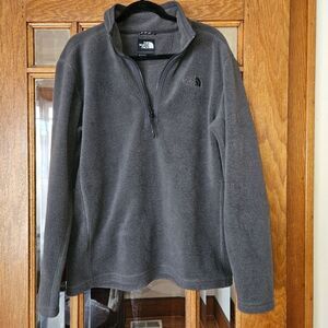 The North Face Fleece Gray Mens L Half-zip Sweater